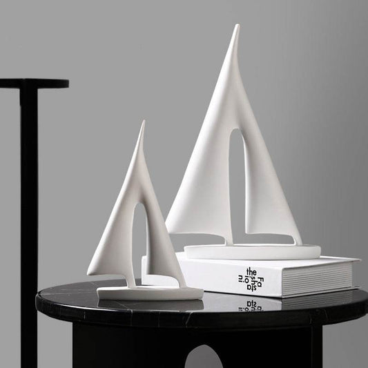 Striking Black & White Sailboat - Shop Jobie