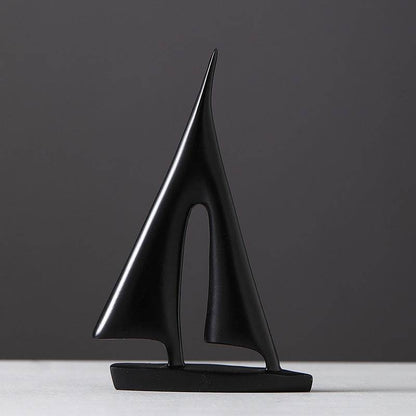 Striking Black & White Sailboat - Shop Jobie