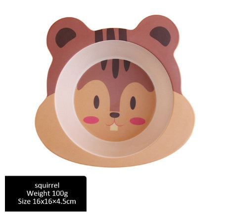 Children's Bamboo Fiber Feeding Dishes