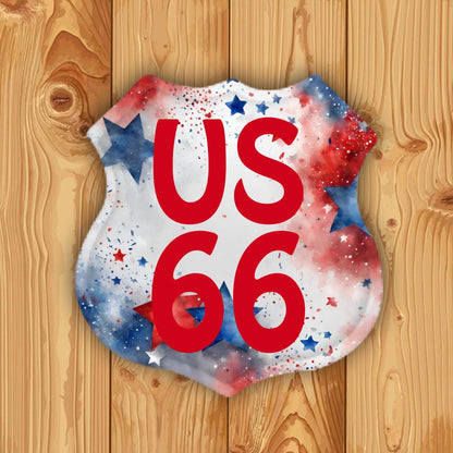 Retro Route 66 Tin Sign - Shop Jobie