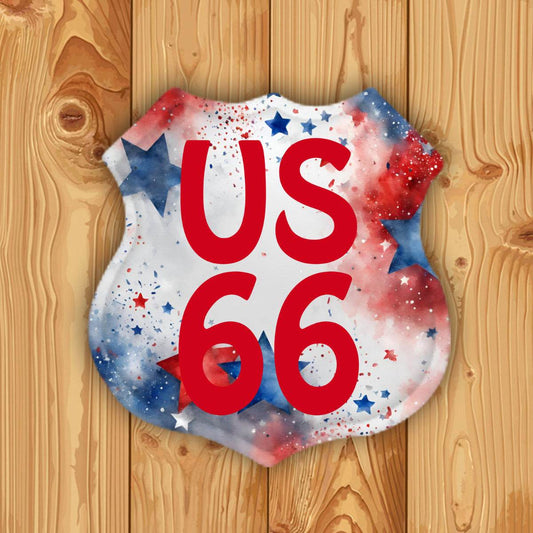 Retro Route 66 Tin Sign - Shop Jobie