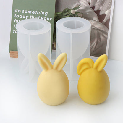 Silicone Egg Bunny Candle Mold