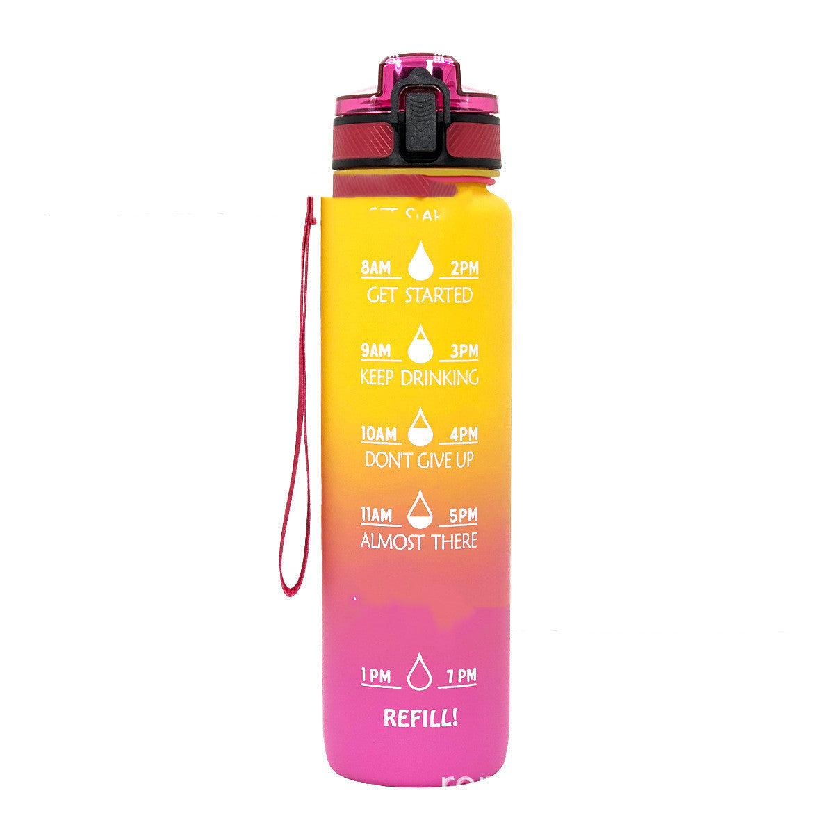 Frosted Gradient Sports Water Bottle