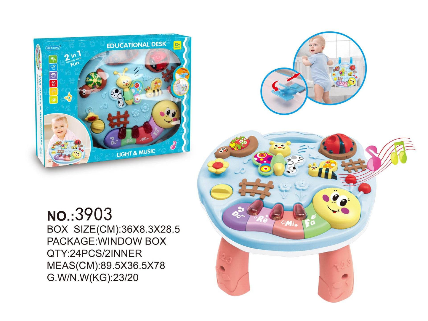 2-in-1 Hand Beating Drum Activity Table - Shop Jobie