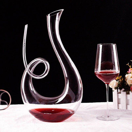 Light luxury U-Shaped Harp Wine Decanter - Shop Jobie