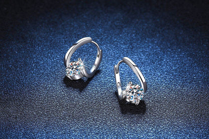 S925 Silver Moissanite Affordable Luxury Earrings - Shop Jobie