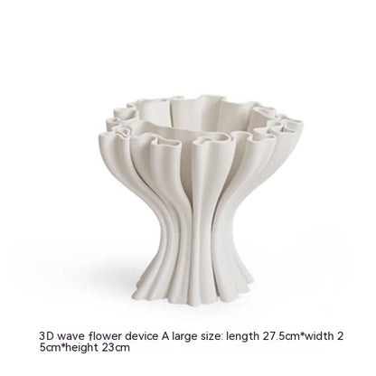 Modern Minimalistic Abstract Art Ceramic Vase