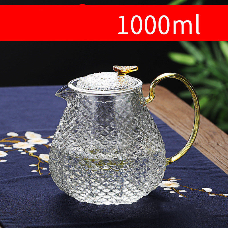 Thickened Glass Bubble Teapot