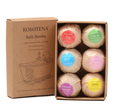 6 pcs Organic Bath Bombs