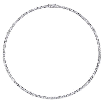 12.5 Ct. DEW Created Moissanite Tennis Necklace - Shop Jobie