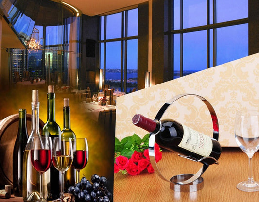 Stainless Steel Creative Wine Rack