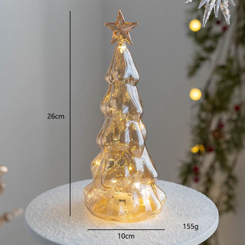 Lux Glass Christmas Tree Figurines - Shop Jobie