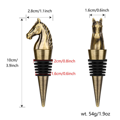 Luxury Horse Head Wine Bottle Stopper
