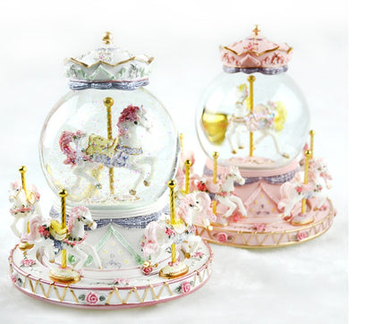 Carousel Crystal Music Box