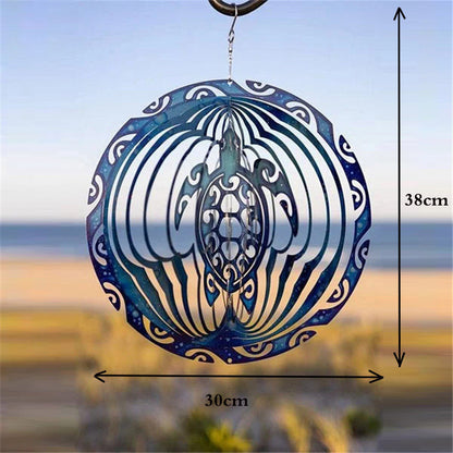 3D Ocean Blue Wind Chimes