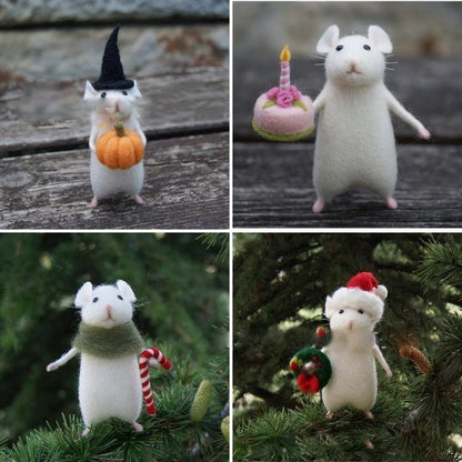 Holiday Felt Mouse And Pumpkin & More