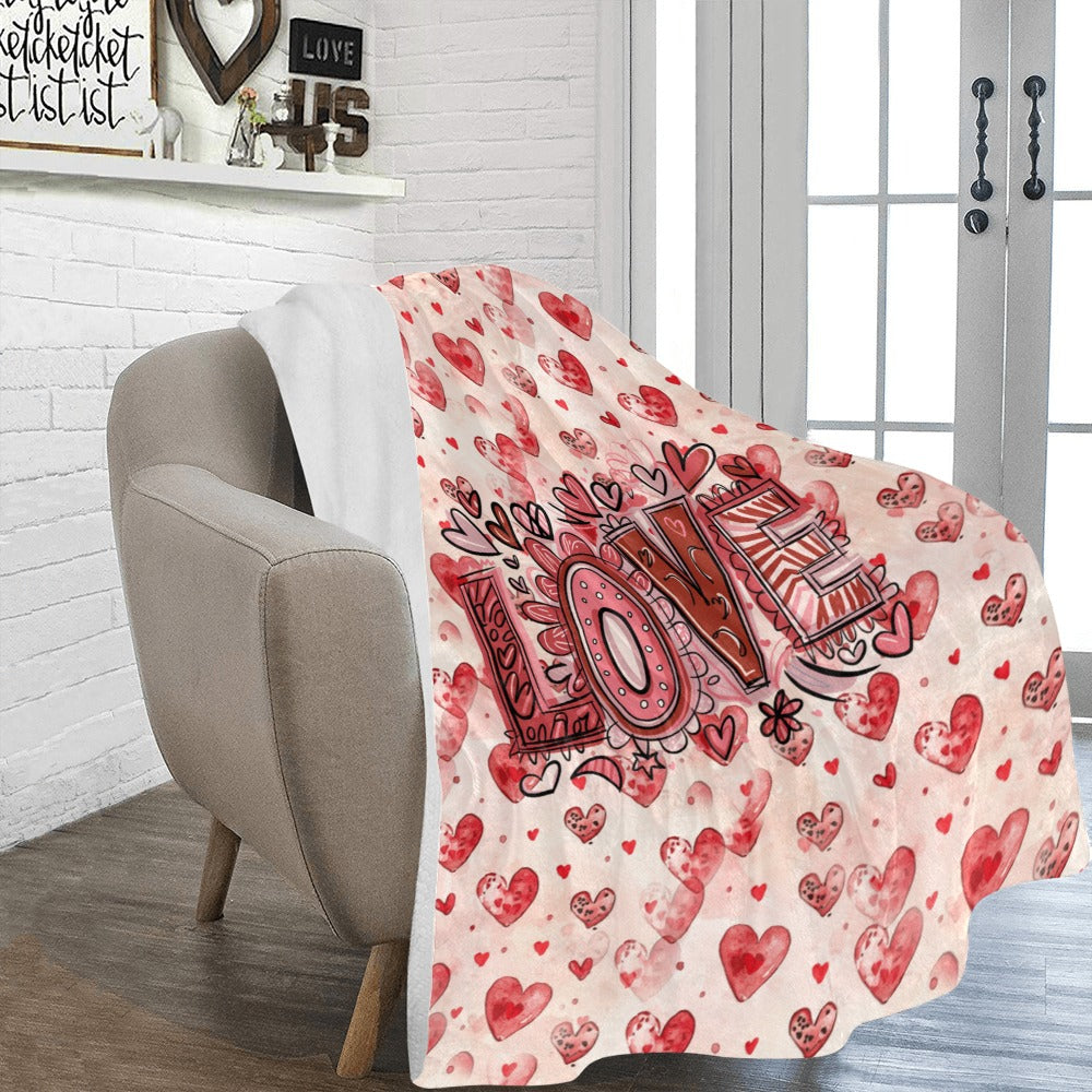 Valentine Love Cozie Hugs Blanket