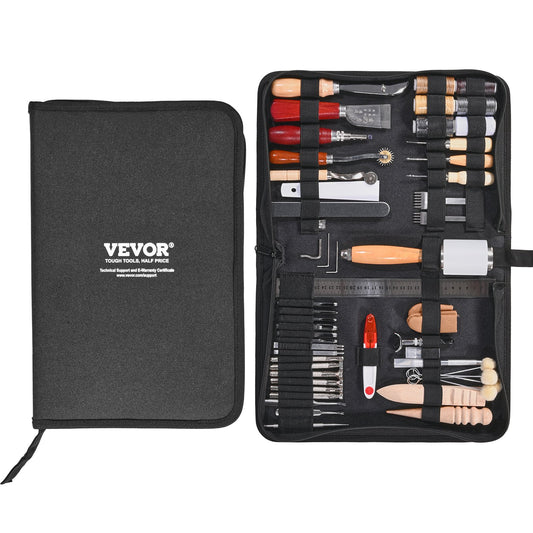 Life Skills - Shop: 59pc Leather Working Tools Kit