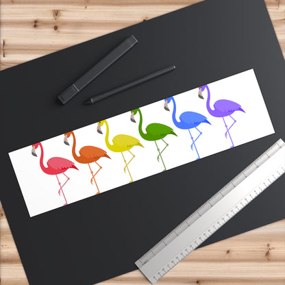 Rainbow Flamingo Bumper Stickers