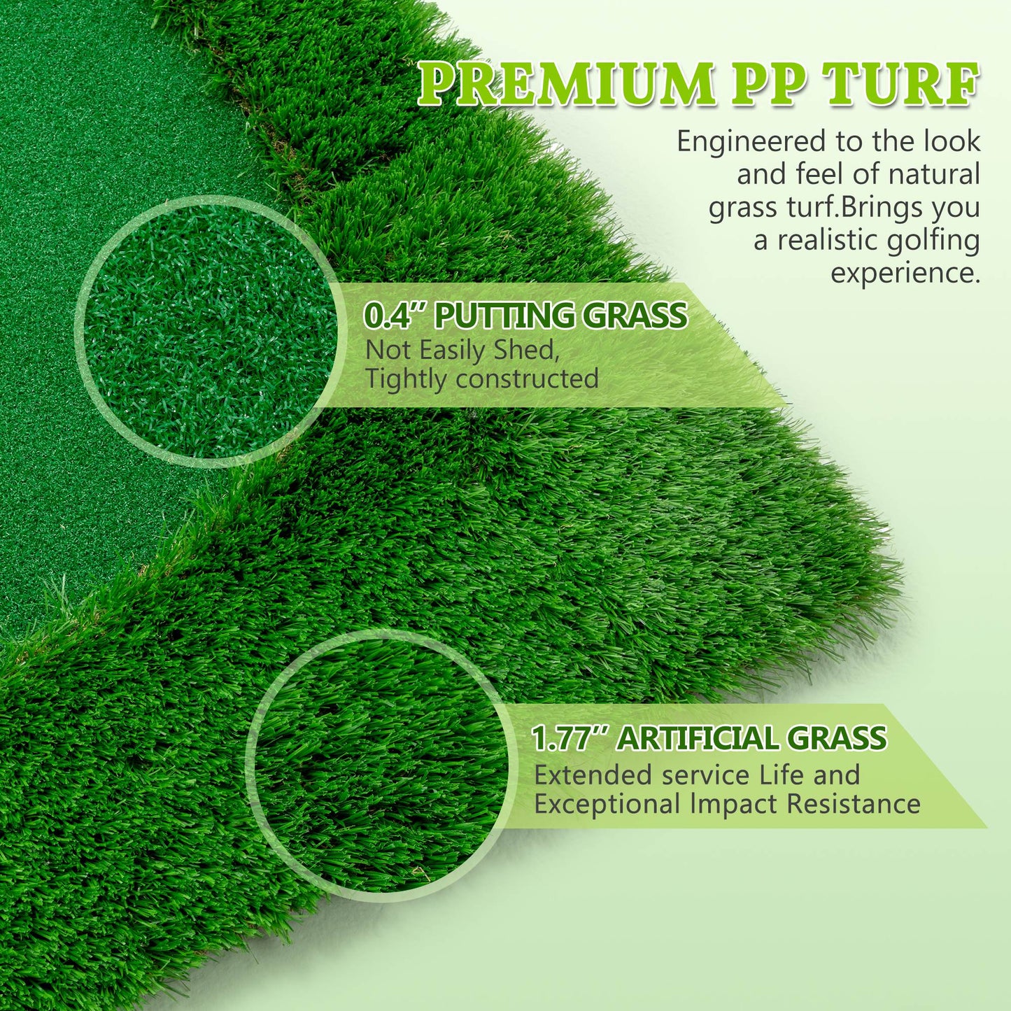 10x5 FT Golf Putting Green Golf Training Mat