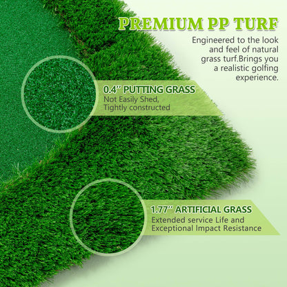 10x5 FT Golf Putting Green Golf Training Mat