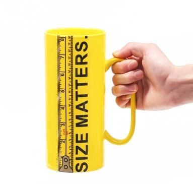 Size Matters Ruler Ceramic Mug