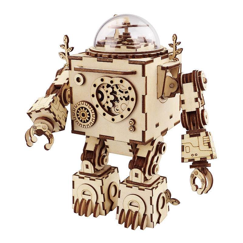 Robot DIY Wooden Music Box - Shop Jobie