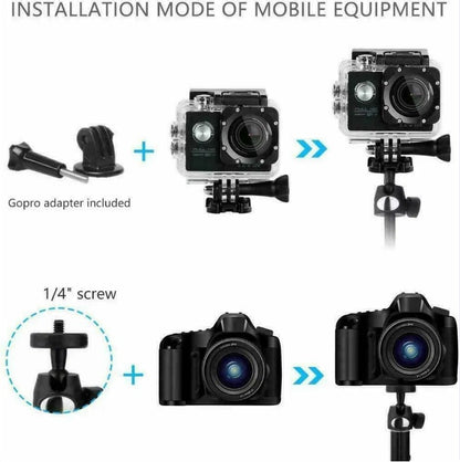 Selfie Stick Tripod w/Detachable Bluetooth Remote