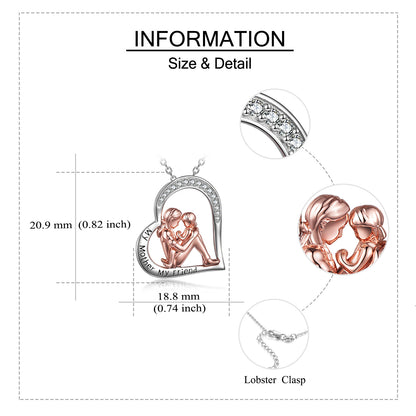 925S Mother Daughter Necklace