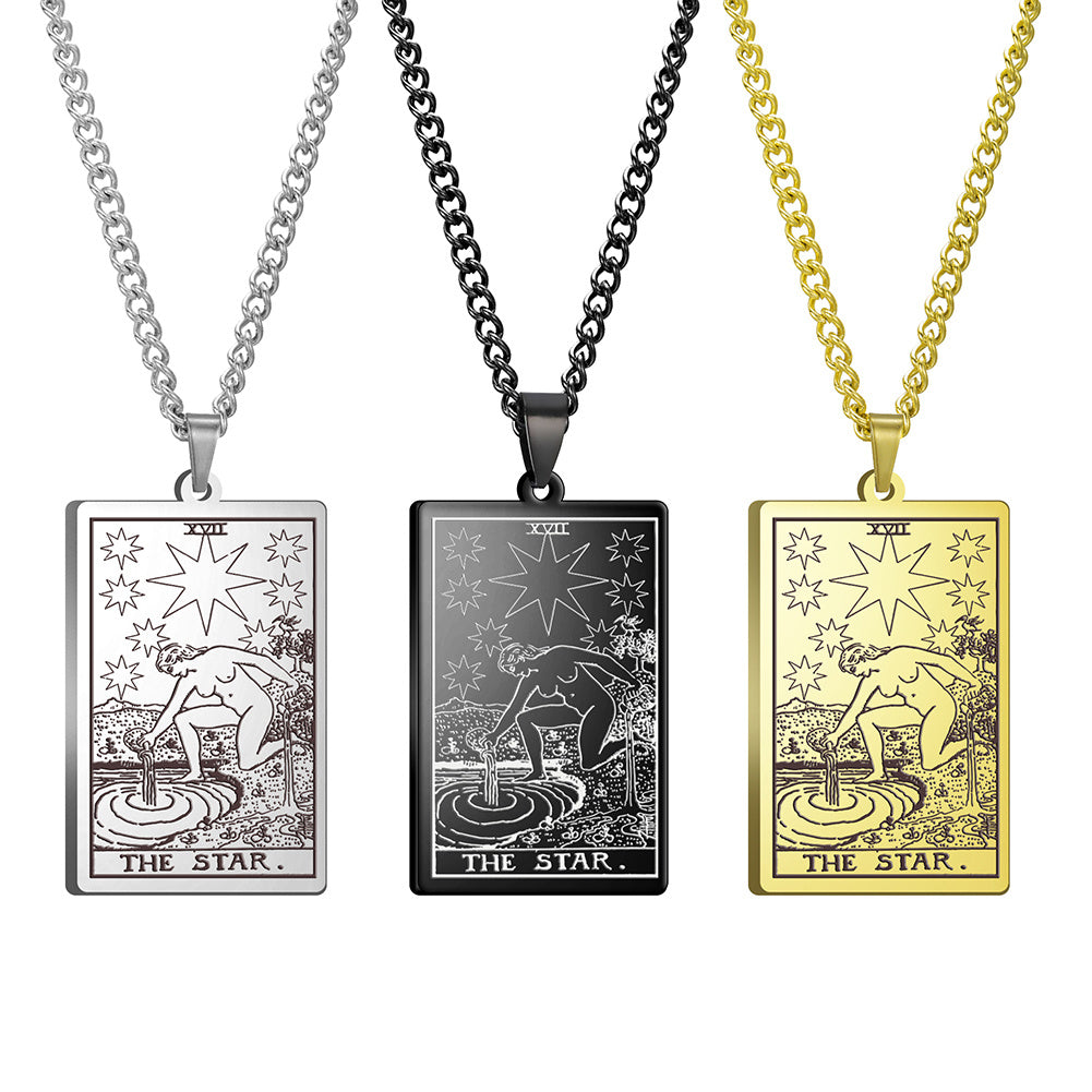 Tarot Stainless Steel Necklace