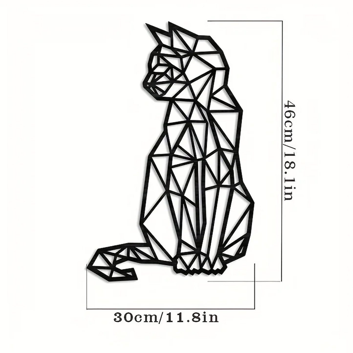 Silhouette Cat Mosaic Wall Art
