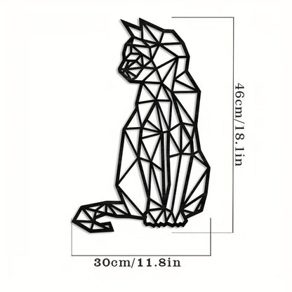 Silhouette Cat Mosaic Wall Art