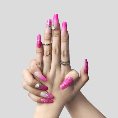 GGddsha Blush Elegance - Short False Nail Kit w/Gift Box