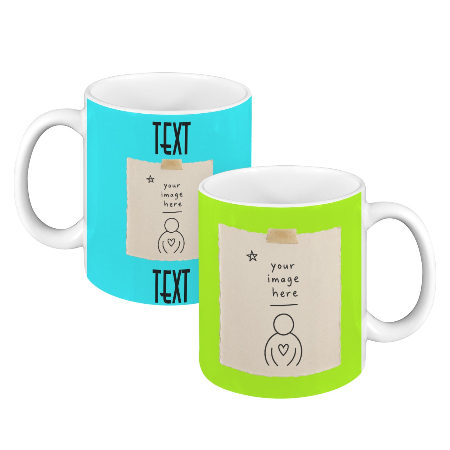 2pc Ceramic Mugs