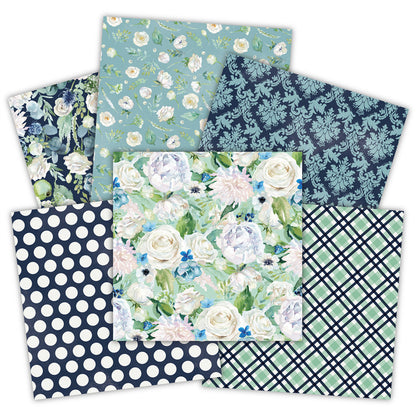 DIY Scrapbooking Paper Blue/Green