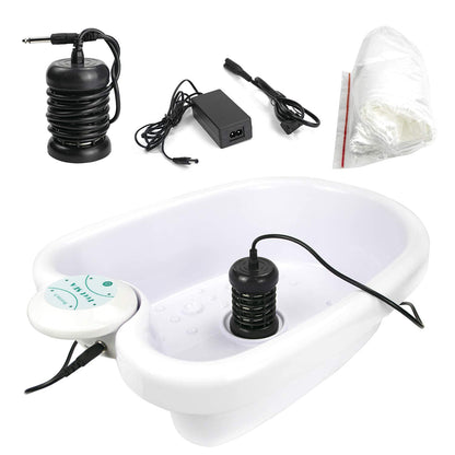 Detox Foot Spa Machine, Ionic Foot Detox Machine Aqua Chi Cleanse Spa System with Professional Tub Basin, 200 Liners,2 Ion Cleanse Arrays