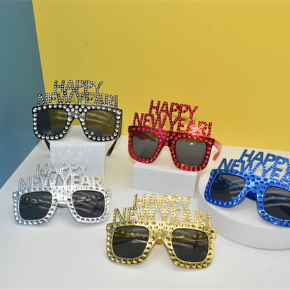 D-   HAPPY NEW YEAR Funny Party Glasses