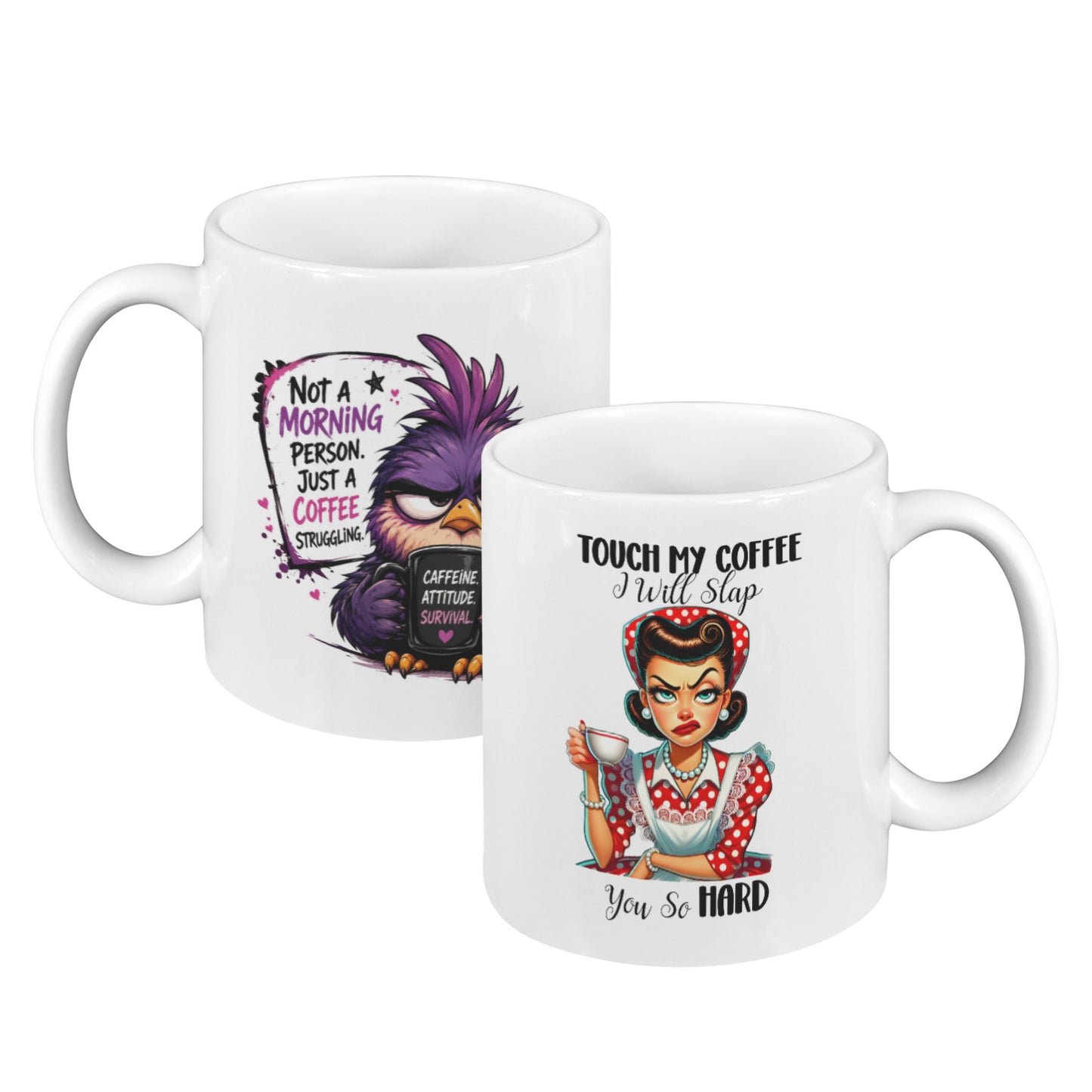2pc Ceramic Mugs