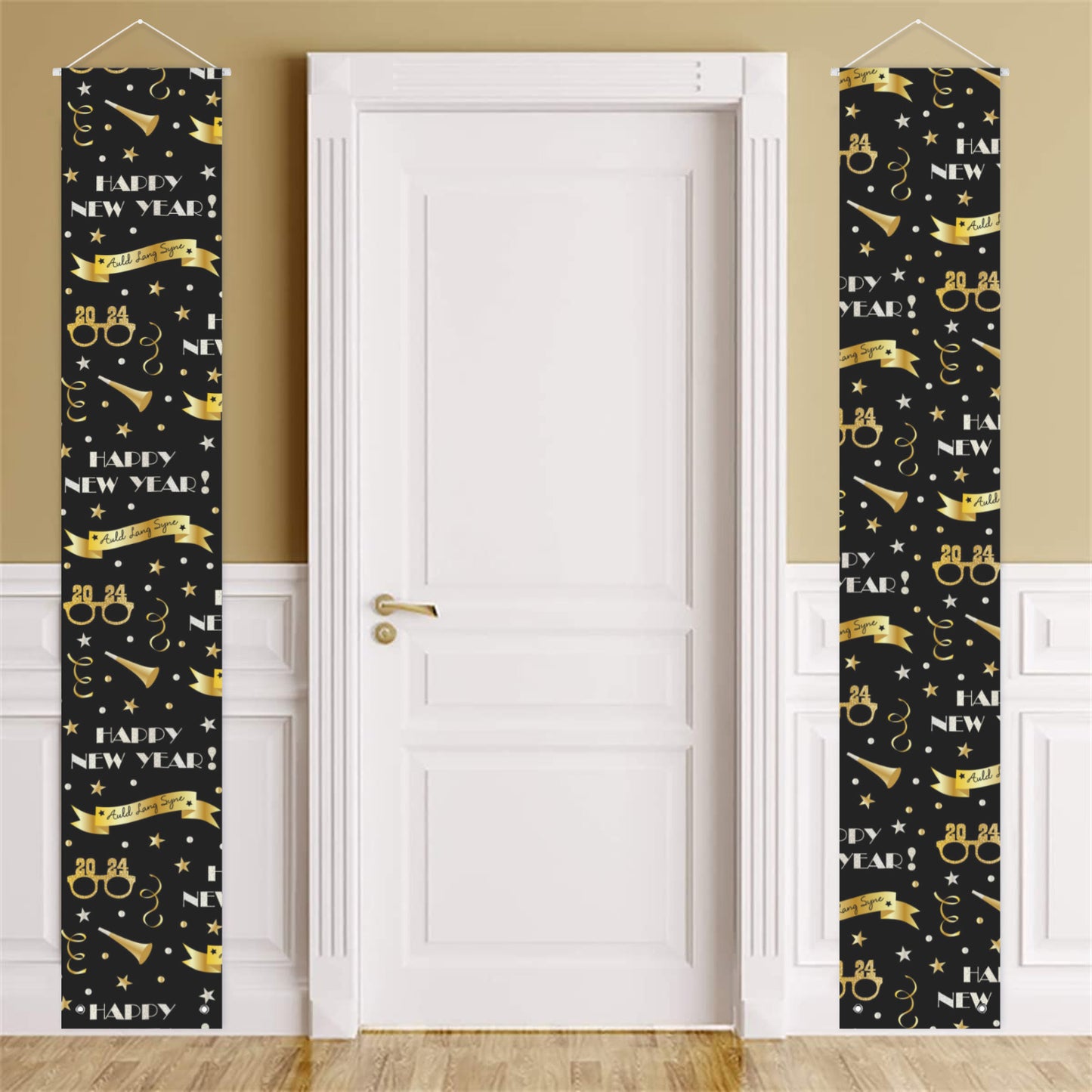 Happy New Year Door Banners