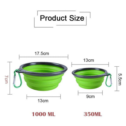 2-in-1 Portable Silicone Dog Feeder Bowl - Shop Jobie