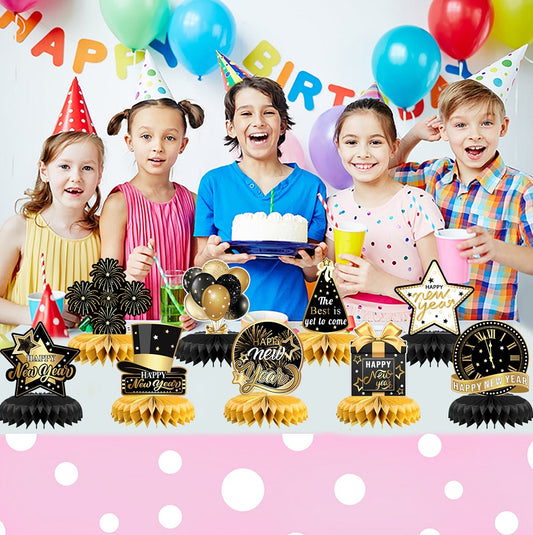 New Year Party Honeycomb Decorations