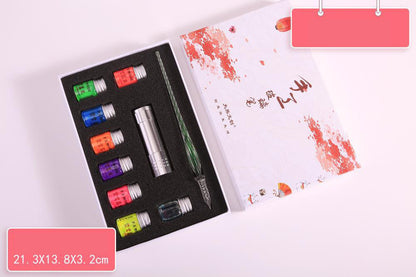 Fountain Pen Dip Ink Set w/8 Colors