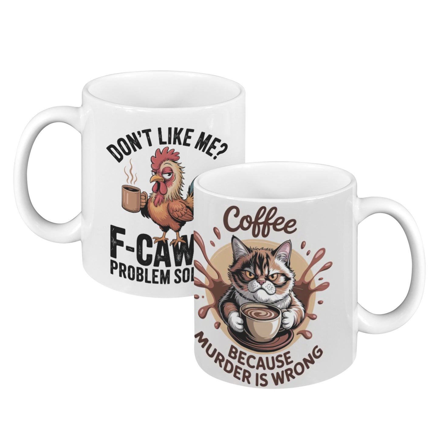 2pc Ceramic Mugs