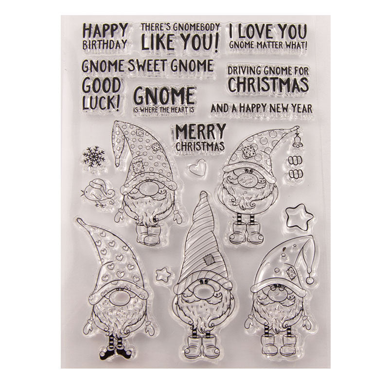 DIY Scrapbooking - Santa Gnomes Stamp and Dies