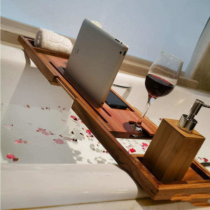 Luxury Bath Tray w/Phone Holder