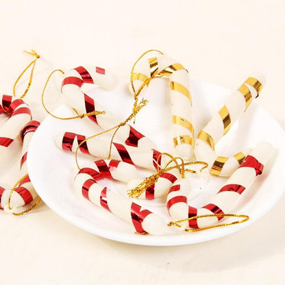 6 Pcs Christmas Candy Cane Ornaments