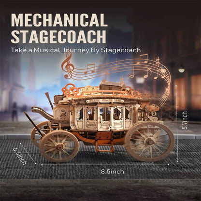 Robotime Rokr Stagecoach Music Box