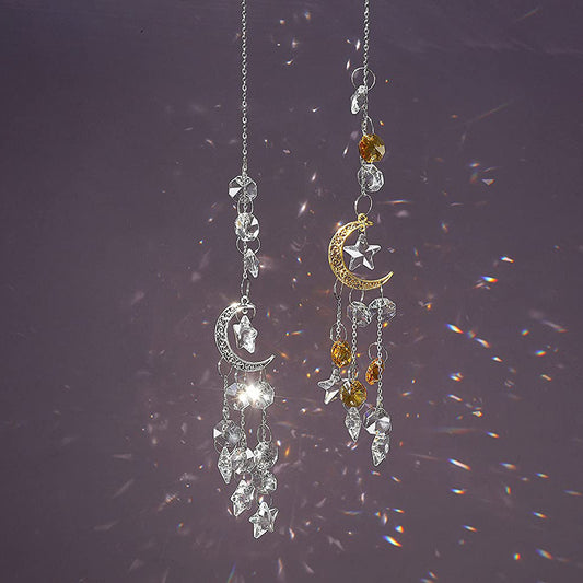 Moon Star Crystal Sun Catcher