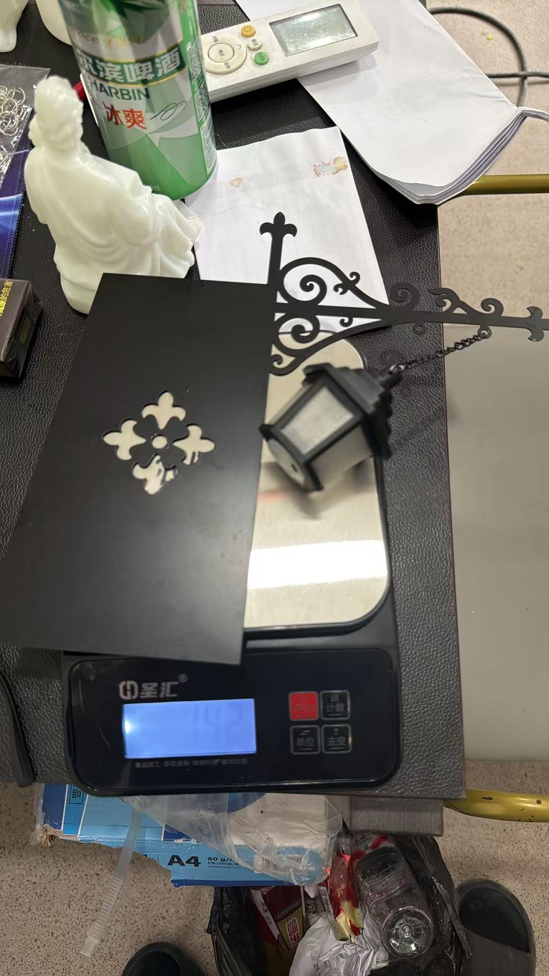 Metal Library Book Divider - Lighted Lanterns