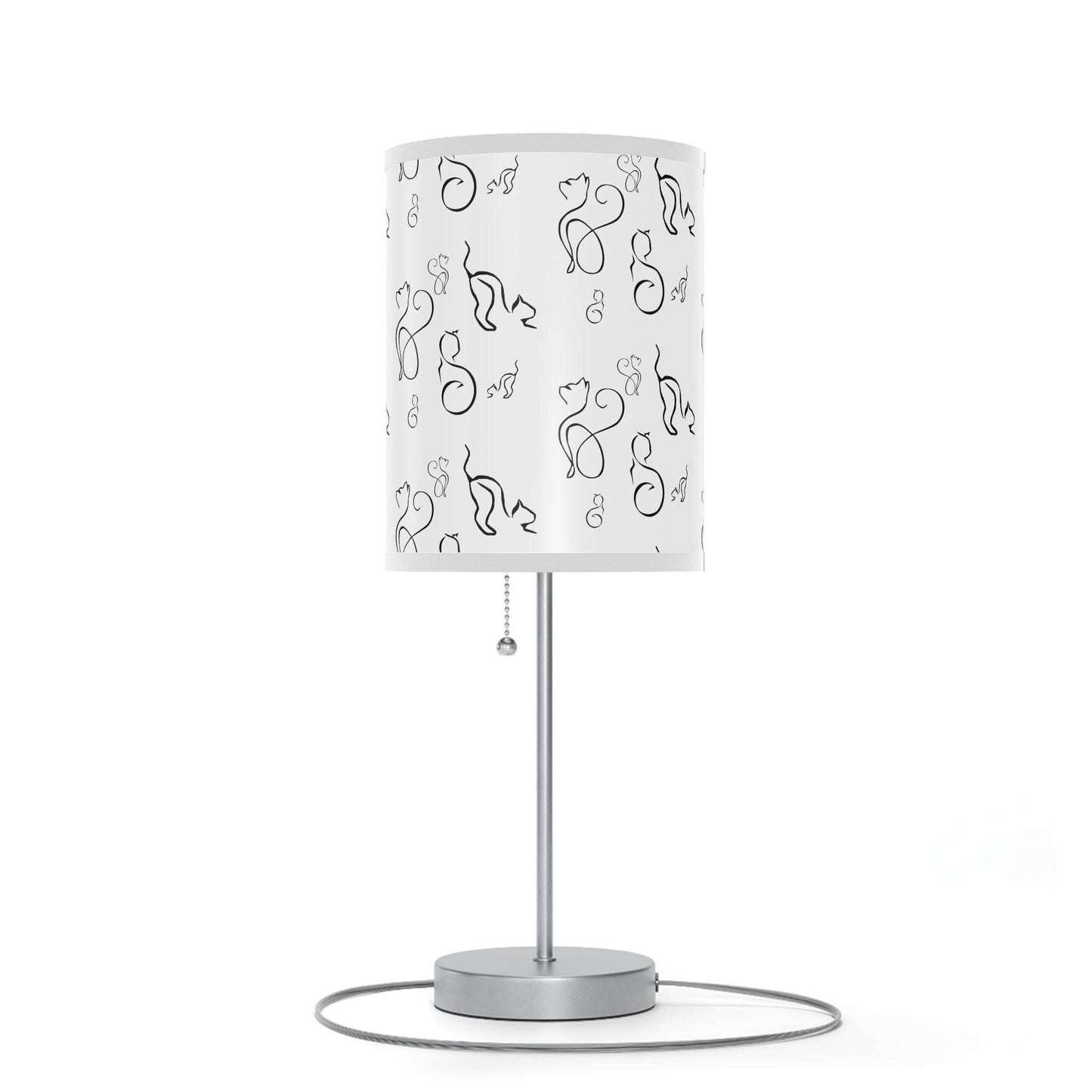 Stylish Desk Lamp - Modern Black and White Cats Design - Shop Jobie